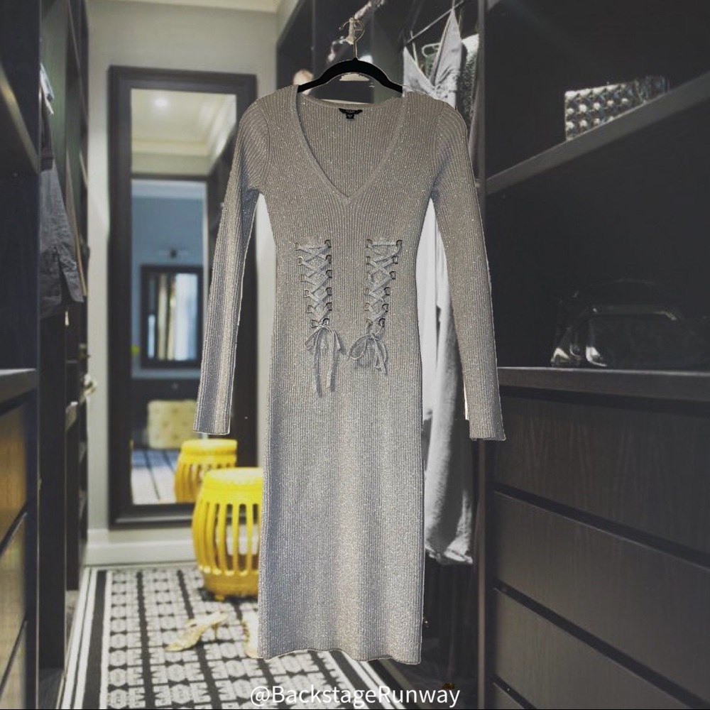 Bodycon Silver Dress